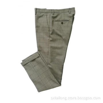 T/R Men's Check Trousers
